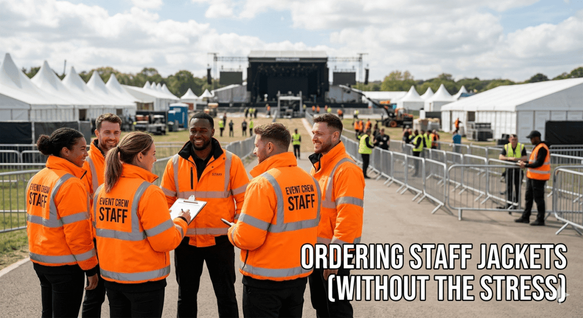 How to Order Staff Jackets for a Large Outdoor Event (Without the Stress)